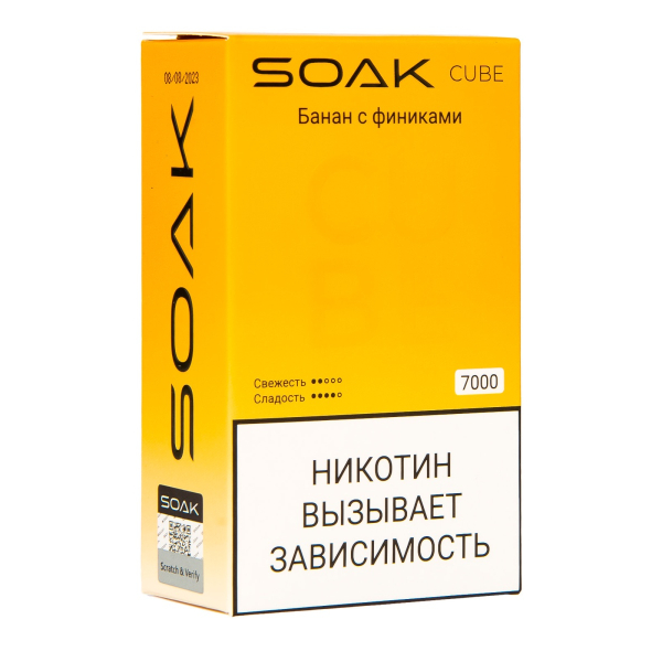 Soak Cube Банан С Финиками 7000 Затяжек в Севастополе