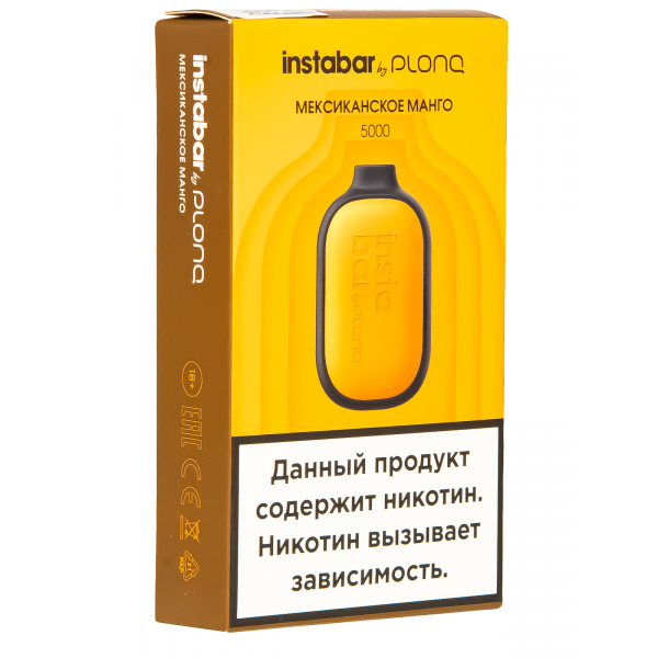 Plonq Instabar Мексиканское Манго (5000 Затяжек) 20 Мг в Севастополе