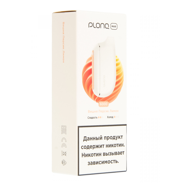 Plonq Max Вишня Персик Лимон (6000 Затяжек) 20 Мг в Севастополе