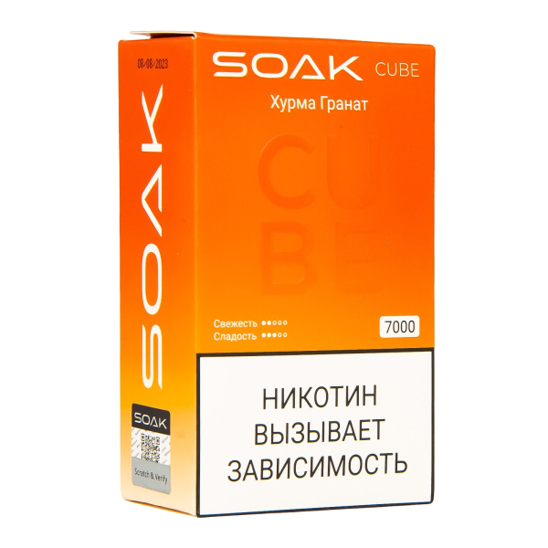 Soak Cube Хурма Гранат 7000 Затяжек в Севастополе