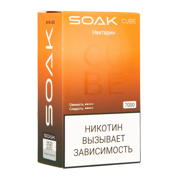 Soak Cube Нектарин 7000 Затяжек в Севастополе