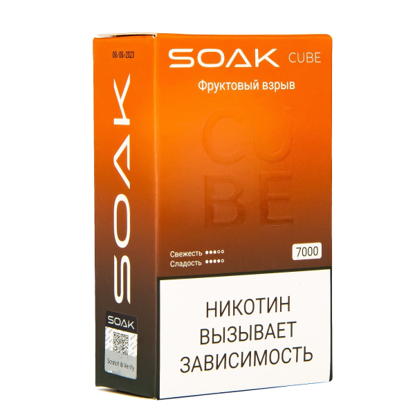 Soak Cube Фруктовый Взрыв 7000 Затяжек в Севастополе