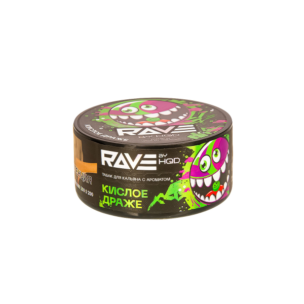 Табак Rave By Hqd Кислое Драже  25 грамм в Севастополе