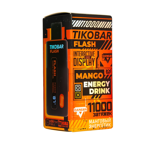 Электронка Tikobar Flash Манговый Энергетик 11000 Затяжек в Севастополе