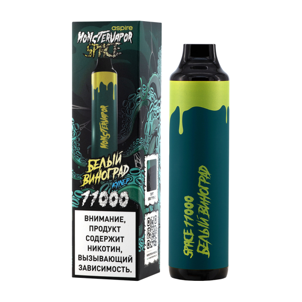 Электронка Monstervapor Space Белый Виноград (11000 Затяжек) в Севастополе