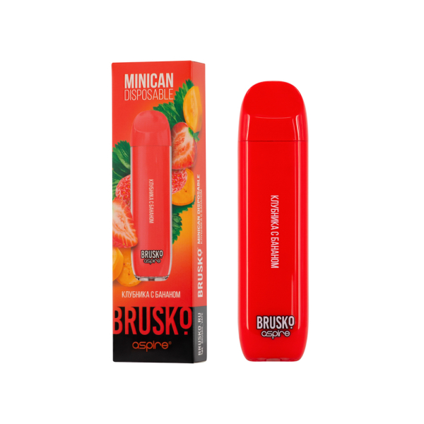 Электронка Brusko Minican Клубника С Бананом (1500 Затяжек) в Севастополе