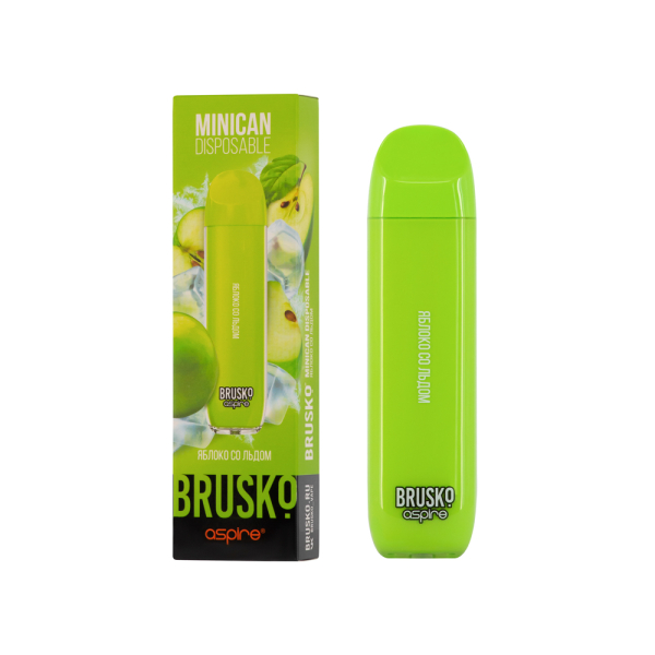 Электронка Brusko Minican Яблоко Со Льдом (1500 Затяжек) в Севастополе