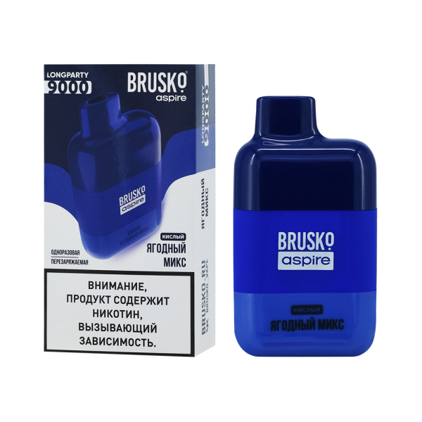 Электронка Brusko Longparty Ягодный Микс (9000 Затяжек) в Севастополе