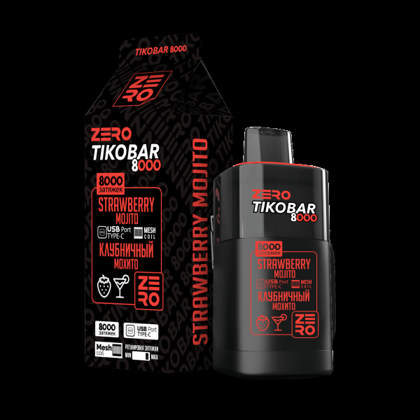 Электронка Tikobar Zero Клубничный Мохито 8000 Затяжек в Севастополе