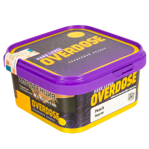 Табак Overdose Peach  200 грамм в Севастополе
