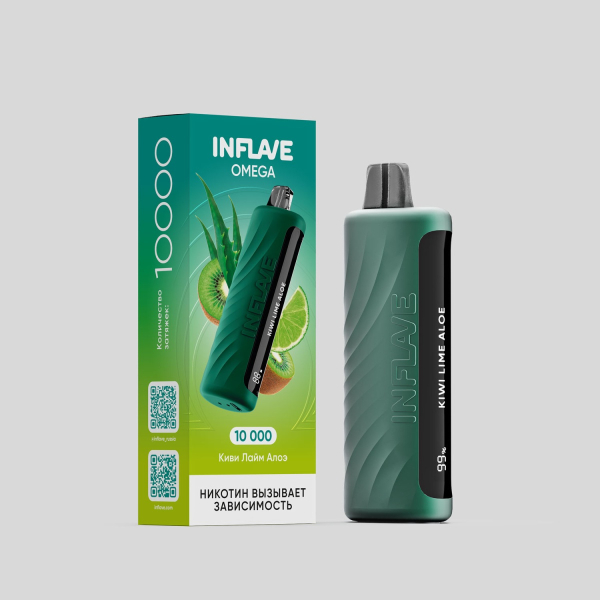 Электронка Inflave Omega Киви Лайм Алоэ (10000 Затяжек) в Севастополе