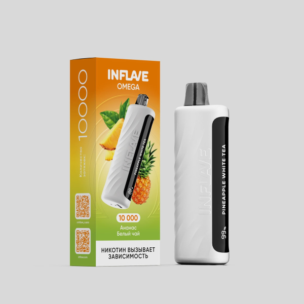 Электронка Inflave Omega Ананас Белый Чай (10000 Затяжек) в Севастополе