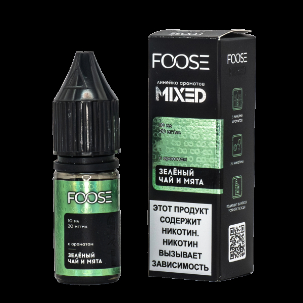 Жидкость Foose Mixed Зеленый Чай И Мята 10 Мл в Севастополе