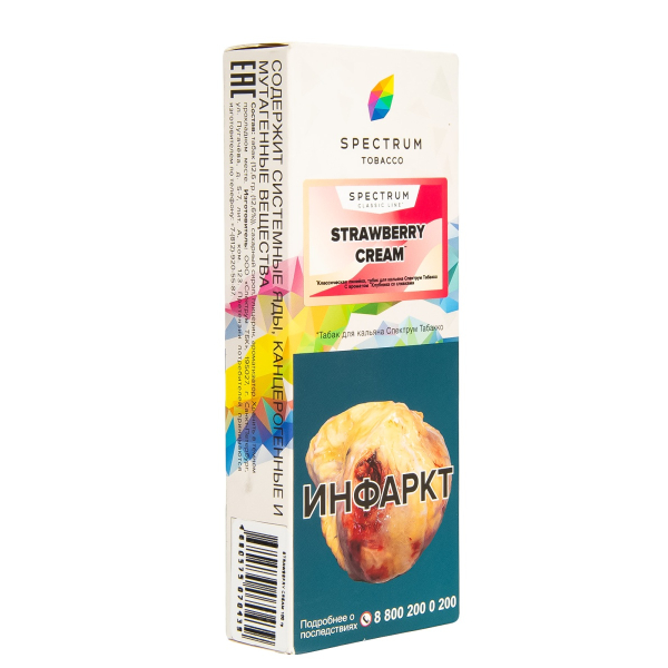 Табак Spectrum Strawberry Cream  100 гр в Севастополе