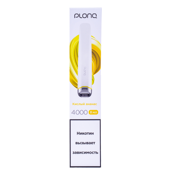 Электронка Plonq Plus Pro Кислый Ананас (4000 Затяжек) 20 Мг в Севастополе