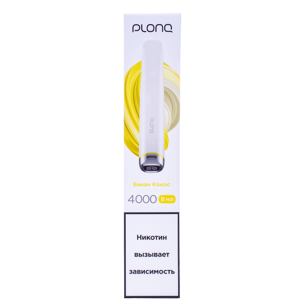 Электронка Plonq Plus Pro Банан Кокос (4000 Затяжек) 20 Мг в Севастополе