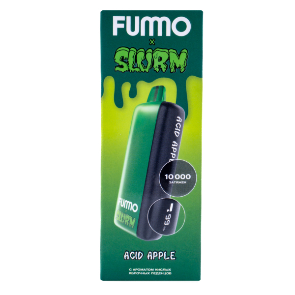 Электронка Fummo Indic Slurm Кислые Яблочные Леденцы (10 000 Затяжек) в Севастополе
