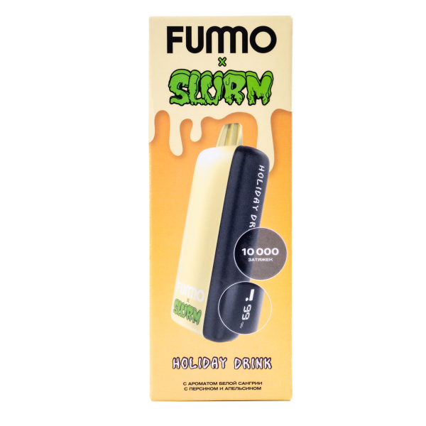Электронка Fummo Indic Slurm Белая Сангрия С Персиком И Апельсином (10 000 Затяжек) в Севастополе