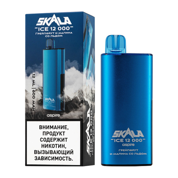 Электронка Skala Ice 12000 Грейпфрут И Малина Со Льдом в Севастополе