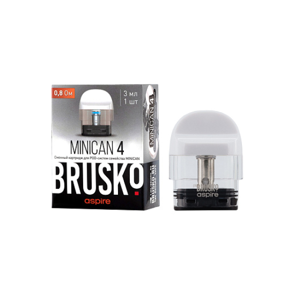 Сменный Картридж Brusko Minican 4 (3Мл) 0,8 Ом, Упак. 1 Шт белый в Севастополе