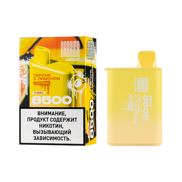 Электронка Dabbler Turbo Персик С Лимоном 8500 затяжек в Севастополе