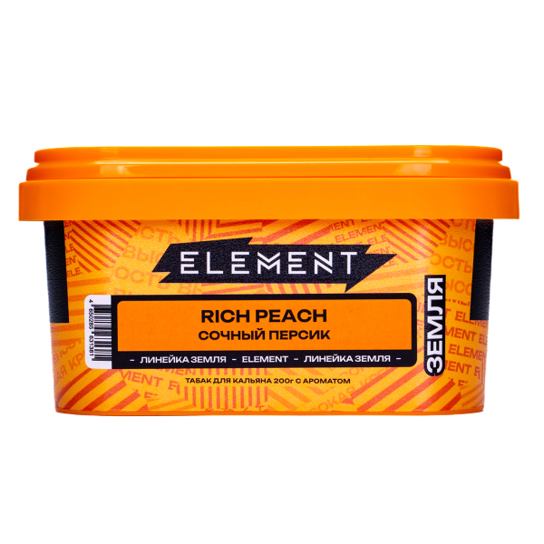 Табак Element Земля Rich Peach 200 грамм в Севастополе