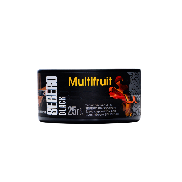Табак Sebero Black Multifruit 25 грамм в Севастополе