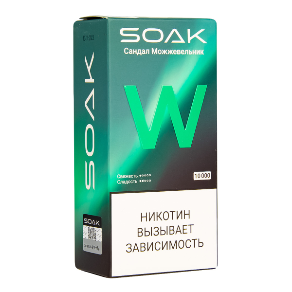 Электронная сигарета Soak W Сандал Можжевельник 10000 в Севастополе