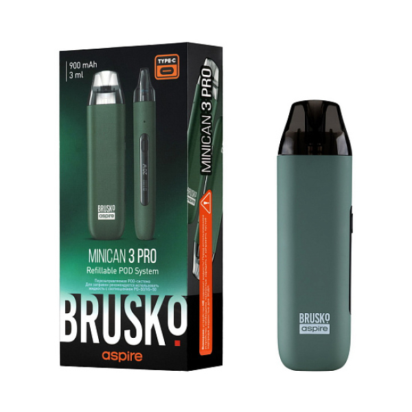 POD-система Brusko Minican 3 Pro зеленый в Севастополе
