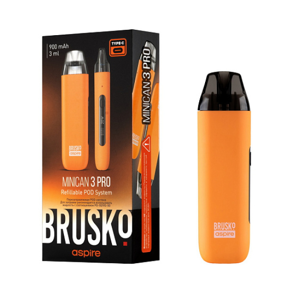 POD-система Brusko Minican 3 Pro оранжевый в Севастополе
