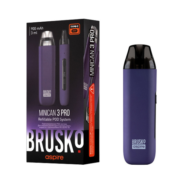 POD-система Brusko Minican 3 Pro фиолетовый в Севастополе