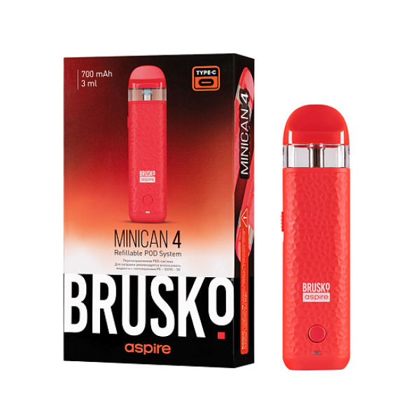 POD-система Brusko Minican 4 Красный в Севастополе