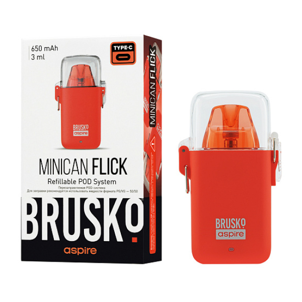 POD-система Brusko Minican Flick Красный в Севастополе