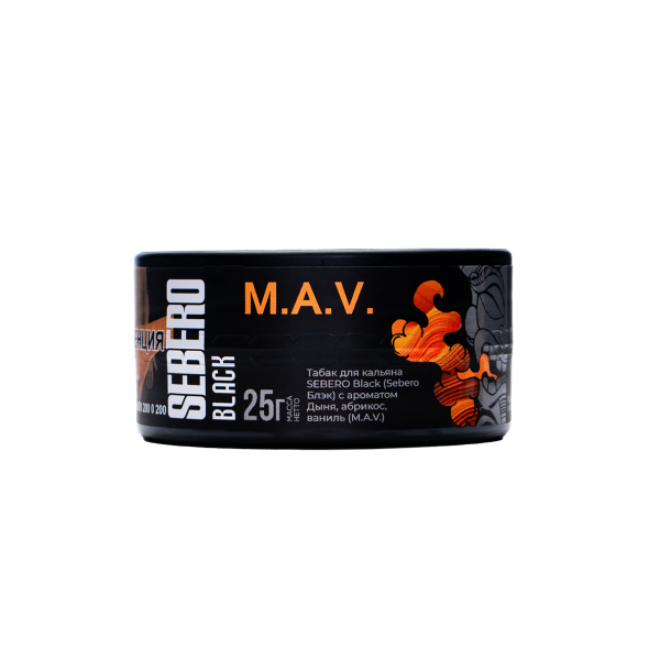 Табак Sebero Black Black M.a.v. 25 грамм в Севастополе