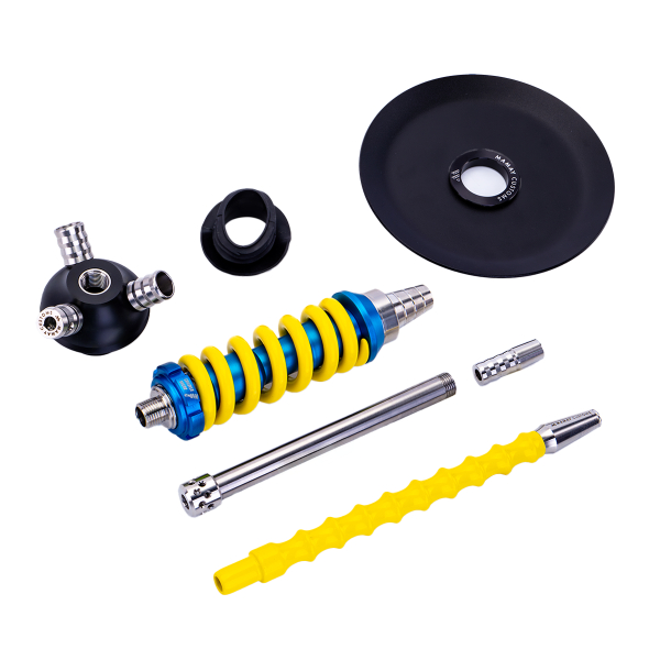 Кальян Mamay Customs Coilover Micro Сине Жёлтый в Севастополе