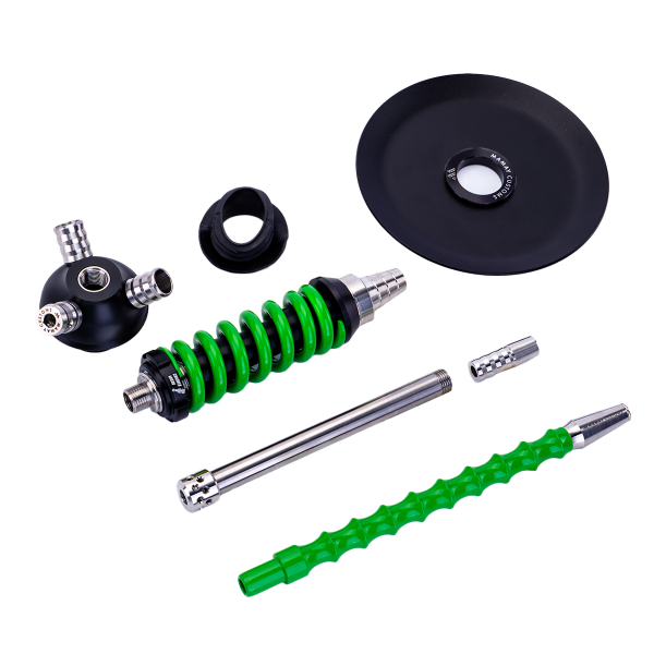 Кальян Mamay Customs Coilover Micro Чёрно Зелёный в Севастополе