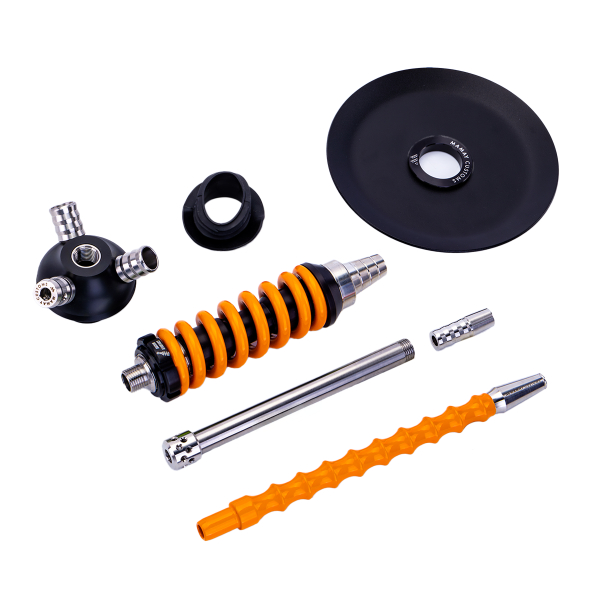 Кальян Mamay Customs Coilover Micro Чёрно Оранжевый в Севастополе