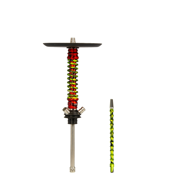 Кальян Mamay Customs Coilovers Mini Красный Сплеш Салатовый Сплеш в Севастополе