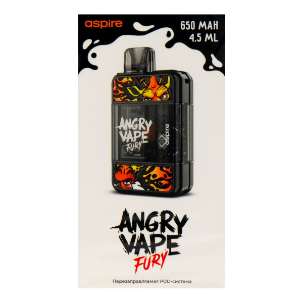 POD-система Brusko Angry Vape Fury 650 Mah Черный в Севастополе