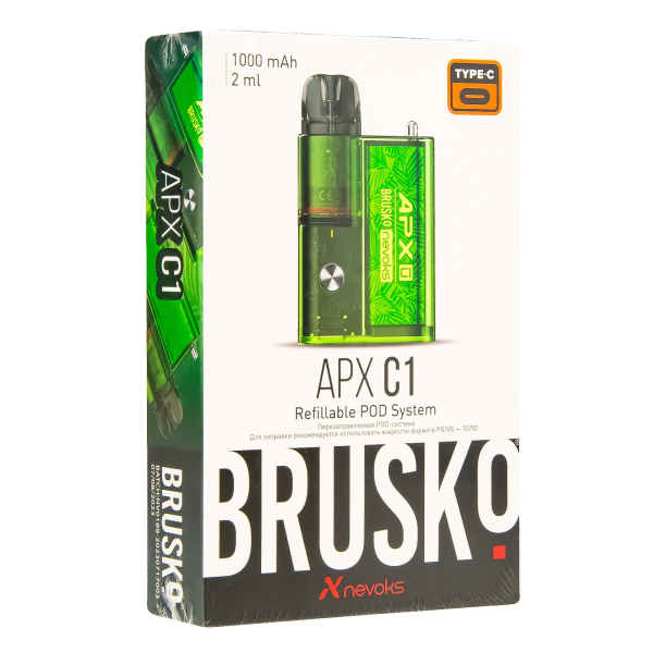 POD-система Brusko Apx C1 Зелёный Папоротник в Севастополе