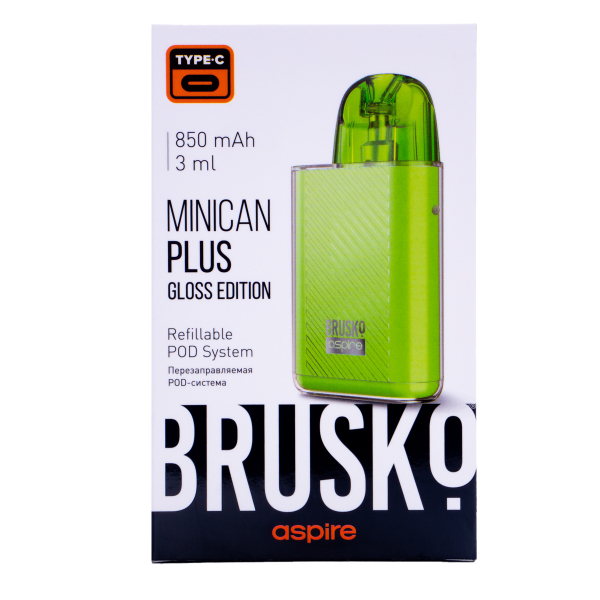 POD-система Brusko Minican Plus Gloss Edition Зелёный в Севастополе