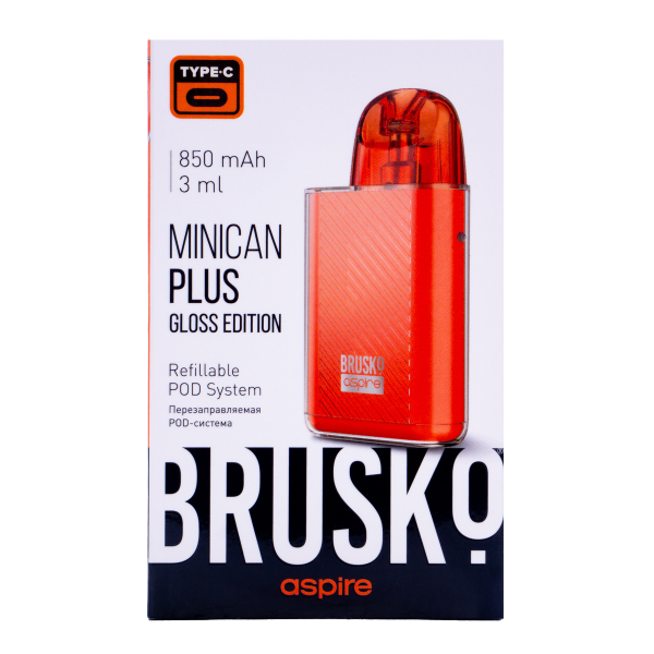 POD-система Brusko Minican Plus Gloss Edition Красный в Севастополе
