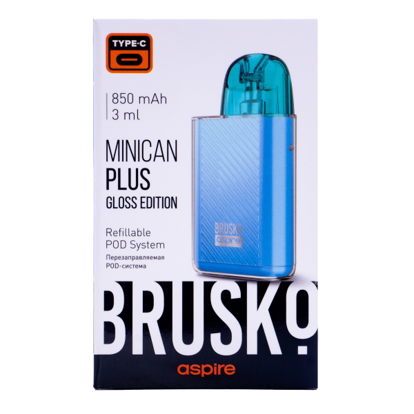 POD-система Brusko Minican Plus Gloss Edition Синий в Севастополе