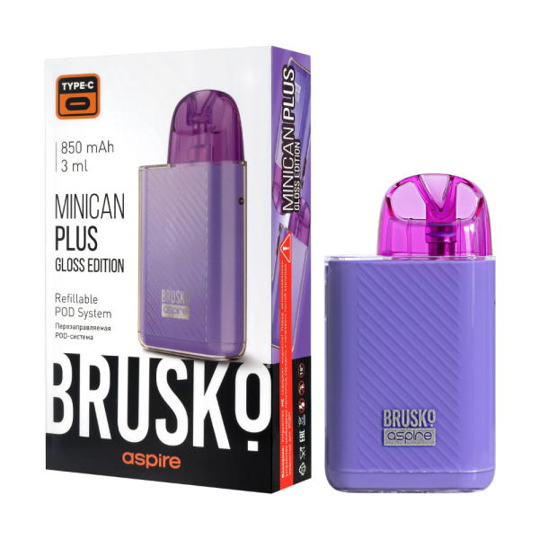 POD-система Brusko Minican Plus Gloss Edition Фиолетовый в Севастополе