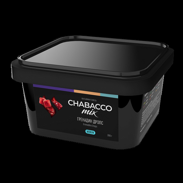 Бестабачная смесь Chabacco Mix Grenadine Drops Гренадин Дропс  Medium 200 грамм в Севастополе
