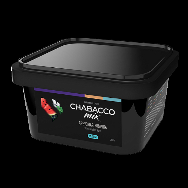Бестабачная смесь Chabacco Mix Watermelon Gum Арбузная Жвачка  Medium 200 грамм в Севастополе