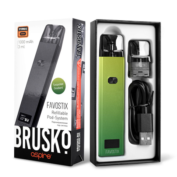 POD-система Brusko Favostix      Зеленый Градиент в Севастополе