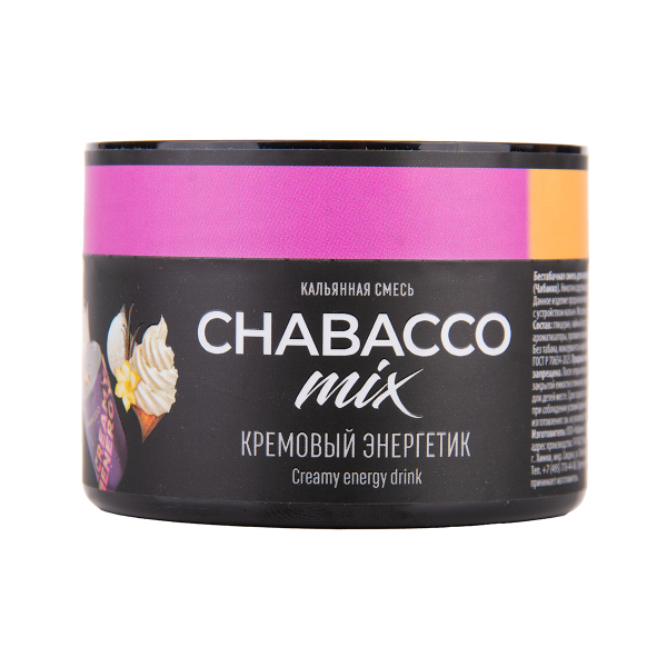 Бестабачная смесь Chabacco Mix Medium Creamy Energy Drink 40 грамм в Севастополе