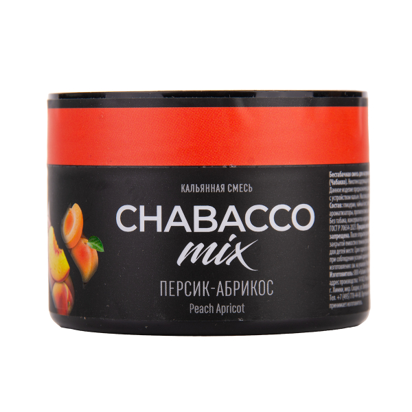 Бестабачная смесь Chabacco Mix Medium Peach Apricot 40 грамм в Севастополе