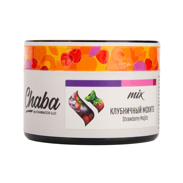 Бестабачная смесь Chaba Mix Strawberry Mojito Nicotine Free 50 грамм в Севастополе